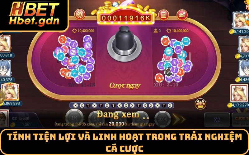 Tính tiện lợi và linh hoạt trong trải nghiệm cá cược